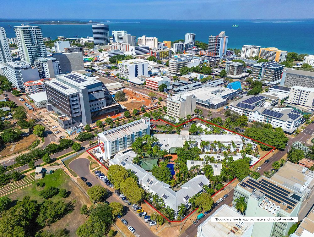 Darwin CBD resort hotel representing exceptional alternate use opportunities offered to market