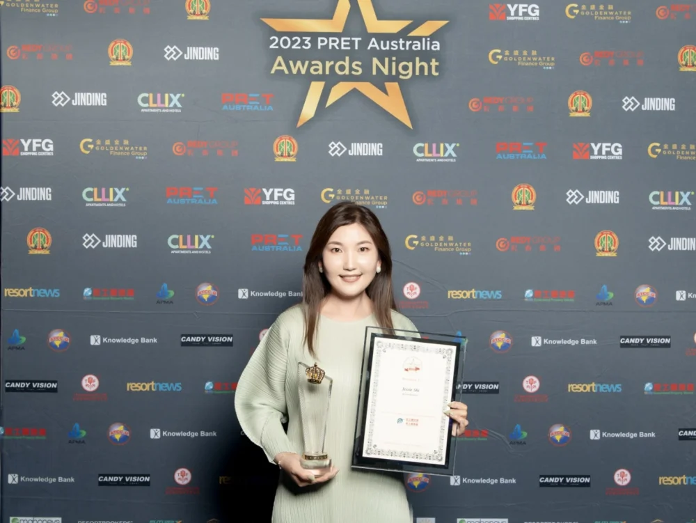 ResortBrokers’ Jessie Shi wins PRET Australia’s Top Agent Award